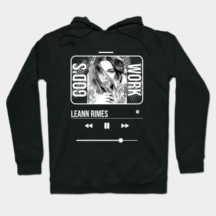 Music player | leAnn rimes | V.White Hoodie